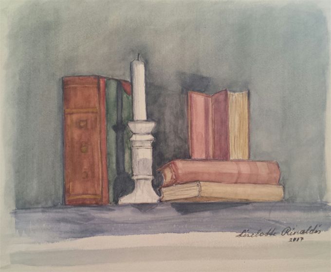 libri 2017 acquerello 40 x 30 cm