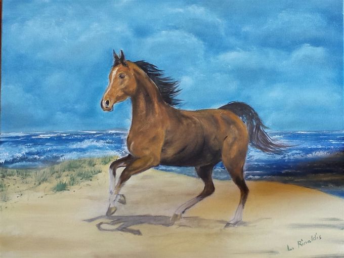 vicino al mare 2016 olio su tela 50 x 40cm