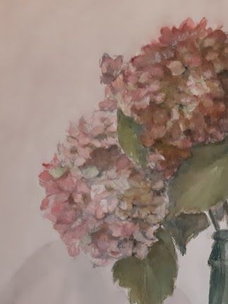Hortensie Aquarell 30 x 40cm 2021